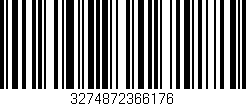 Código de barras (EAN, GTIN, SKU, ISBN): '3274872366176'
