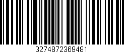 Código de barras (EAN, GTIN, SKU, ISBN): '3274872369481'