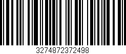 Código de barras (EAN, GTIN, SKU, ISBN): '3274872372498'