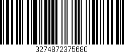 Código de barras (EAN, GTIN, SKU, ISBN): '3274872375680'