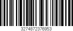 Código de barras (EAN, GTIN, SKU, ISBN): '3274872376953'