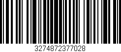 Código de barras (EAN, GTIN, SKU, ISBN): '3274872377028'
