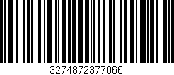 Código de barras (EAN, GTIN, SKU, ISBN): '3274872377066'