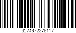 Código de barras (EAN, GTIN, SKU, ISBN): '3274872378117'