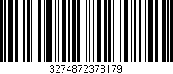 Código de barras (EAN, GTIN, SKU, ISBN): '3274872378179'