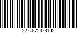 Código de barras (EAN, GTIN, SKU, ISBN): '3274872378193'