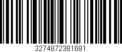 Código de barras (EAN, GTIN, SKU, ISBN): '3274872381681'