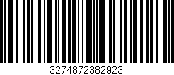 Código de barras (EAN, GTIN, SKU, ISBN): '3274872382923'