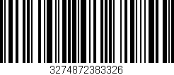 Código de barras (EAN, GTIN, SKU, ISBN): '3274872383326'