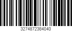 Código de barras (EAN, GTIN, SKU, ISBN): '3274872384040'
