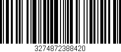 Código de barras (EAN, GTIN, SKU, ISBN): '3274872388420'