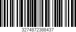 Código de barras (EAN, GTIN, SKU, ISBN): '3274872388437'
