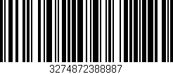 Código de barras (EAN, GTIN, SKU, ISBN): '3274872388987'