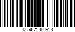Código de barras (EAN, GTIN, SKU, ISBN): '3274872389526'
