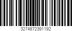 Código de barras (EAN, GTIN, SKU, ISBN): '3274872391192'