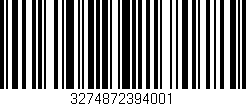 Código de barras (EAN, GTIN, SKU, ISBN): '3274872394001'
