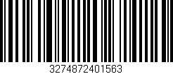 Código de barras (EAN, GTIN, SKU, ISBN): '3274872401563'