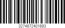 Código de barras (EAN, GTIN, SKU, ISBN): '3274872401693'