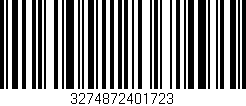 Código de barras (EAN, GTIN, SKU, ISBN): '3274872401723'