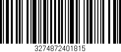 Código de barras (EAN, GTIN, SKU, ISBN): '3274872401815'