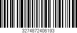 Código de barras (EAN, GTIN, SKU, ISBN): '3274872406193'