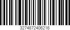 Código de barras (EAN, GTIN, SKU, ISBN): '3274872406216'