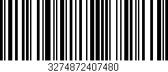 Código de barras (EAN, GTIN, SKU, ISBN): '3274872407480'