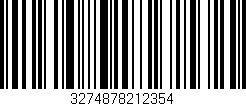 Código de barras (EAN, GTIN, SKU, ISBN): '3274878212354'