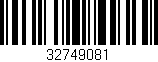 Código de barras (EAN, GTIN, SKU, ISBN): '32749081'