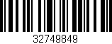 Código de barras (EAN, GTIN, SKU, ISBN): '32749849'
