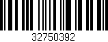 Código de barras (EAN, GTIN, SKU, ISBN): '32750392'