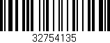 Código de barras (EAN, GTIN, SKU, ISBN): '32754135'