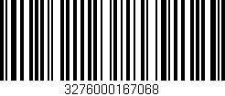Código de barras (EAN, GTIN, SKU, ISBN): '3276000167068'