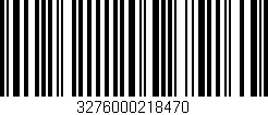 Código de barras (EAN, GTIN, SKU, ISBN): '3276000218470'