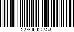 Código de barras (EAN, GTIN, SKU, ISBN): '3276000247449'