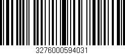 Código de barras (EAN, GTIN, SKU, ISBN): '3276000594031'