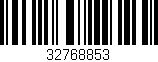 Código de barras (EAN, GTIN, SKU, ISBN): '32768853'