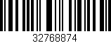 Código de barras (EAN, GTIN, SKU, ISBN): '32768874'