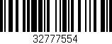 Código de barras (EAN, GTIN, SKU, ISBN): '32777554'