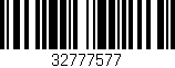 Código de barras (EAN, GTIN, SKU, ISBN): '32777577'