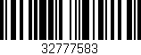 Código de barras (EAN, GTIN, SKU, ISBN): '32777583'