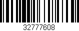 Código de barras (EAN, GTIN, SKU, ISBN): '32777608'