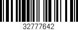 Código de barras (EAN, GTIN, SKU, ISBN): '32777642'