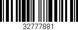 Código de barras (EAN, GTIN, SKU, ISBN): '32777881'