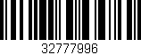 Código de barras (EAN, GTIN, SKU, ISBN): '32777996'