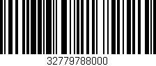 Código de barras (EAN, GTIN, SKU, ISBN): '32779788000'