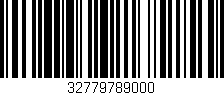 Código de barras (EAN, GTIN, SKU, ISBN): '32779789000'