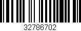 Código de barras (EAN, GTIN, SKU, ISBN): '32786702'