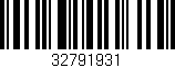 Código de barras (EAN, GTIN, SKU, ISBN): '32791931'