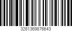 Código de barras (EAN, GTIN, SKU, ISBN): '3281369876643'